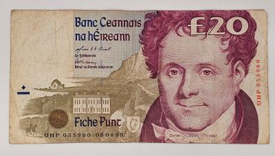 Ireland 1998 20 Pound Banknote Note Daniel O'Connell