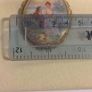 Vintage Porcelain Fragonard-Style Brooch Image 3