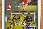 2011 Sligo v Derry - GAA Allianz Football League Programme