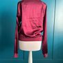 American Apparel burgundy bomber. Size S Image 3