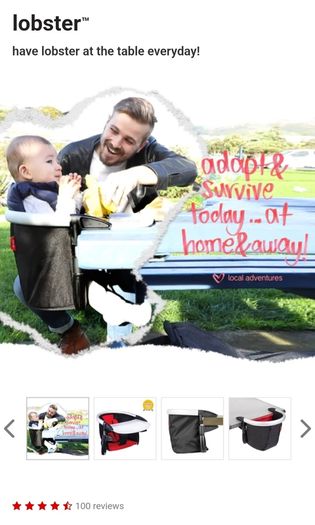 Phil & Ted's Lobster Portable Highchair