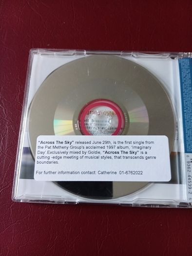 Across the sky  maxi CD Pat Metheny Group (remixed by goldie)