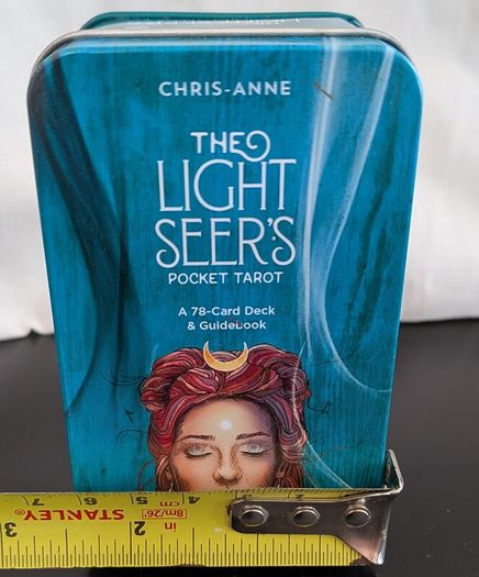 The Light Seers Pocket Tarot Chris-Anne 78 Card Deck + Guidebook Tin