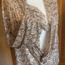 Gallery Ladies Biege and Gold Sequin Party Sparkle Top Uk 20 includes Postage Image 4