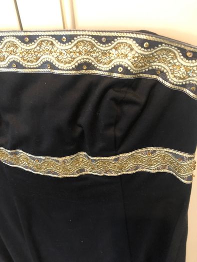 Black and gold detail dress 10