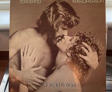 1975 Streisand and Kristofferson A Star Is Born soundtrack near mint