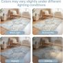 Large Rugs for Living Room 240x300cm, Extra Large Area Rug Washable, Vintage Boho Big Rugs, Low Pile, Non-Shedding, XXL Carpet, Oriental Design, Dining Room, Home, Office, Bedroom Image 6