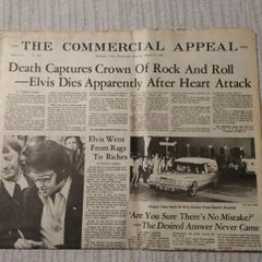 Elvis  Presley Death Original  Newspaper
