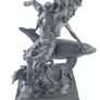Girl sitting on a dolphin figurine Image 3
