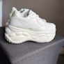 Buffalo BLADER ONE Platform Sneakers White Vegan Leather Chunky Trainers EU 39/6 Image 4