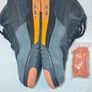 Nike Air Jordon 'Flight' 4RM black and starfish- Low profile Air Jordan's mens uk 9 Image 3