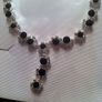 Two sets of bling bling necklaces & matching drop earrings Image 4