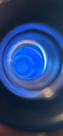 Lego spaceman helmet light blue