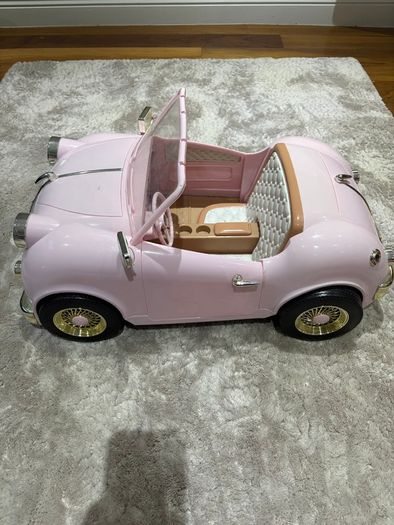 Our Generation pink convertible doll car