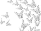 3D Wall Stickers, 36pcs Butterfly Wall Stickers, 3D Butterfly DIY Decorations, Wall Stickers Art Decor Crafts, Butterfly Wall Decals for Home DIY, Baby Room, Party and Birthday( 3 Sizes, Silver)