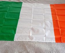 Large Ireland Tricolour Flags for Sale. 6 euro each or 2 for 10 euro