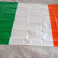Large Ireland Tricolour Flags for Sale. 6 euro each or 2 for 10 euro