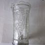 Vintage Heavy Art Deco Presssed Glass Vase Image 7
