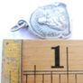 Antique Religious  French catholic silver medal pendant Holy charm Image 6