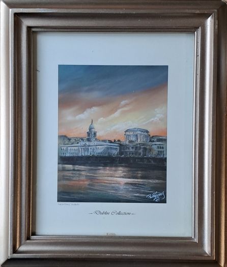 Framed Signed Philip Gray "Nightfall" Dublin Print