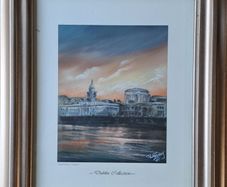 Framed Signed Philip Gray "Nightfall" Dublin Print