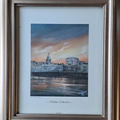 Framed Signed Philip Gray "Nightfall" Dublin Print