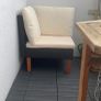Outdoor Corner Sofa Seat  PE Rattan & Steel Frame with Cushions | Modern Garden Furniture Image 8