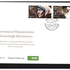 2010 Ireland International Humanitarians - Mother Teresa & Henry Dunant Commemorative Stamps An Post First Day Cover (FDC)