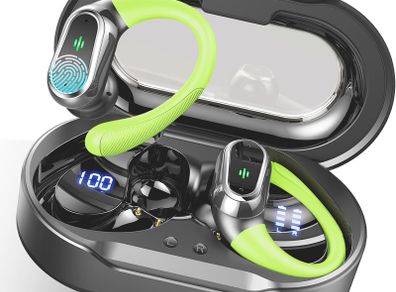 Rolosar Q76 Bluetooth 5.3 Wireless Noise Cancelling Sports Headphones, Ear-hook