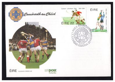 1984 Ireland Centenary of the GAA (Gaelic Athletic Association) Commemorative Stamps First Day Cover (FDC)
