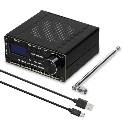 ATS-20 SI4735 Radio Receiver Full-wave Band Radio Receiver FM AM (MW & SW) SSB (LSB & USB) Covering Commercial Ham Radio Bands