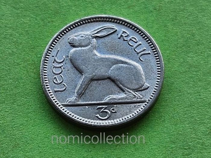 Ireland 1968 year Uncirculated 3 Pence.