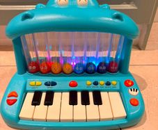 Land of B. Hippo Toy Keyboard with Lights and Songs, Piano, Musical