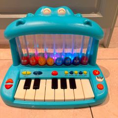 Land of B. Hippo Toy Keyboard with Lights and Songs, Piano, Musical