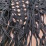 Hand kneated- black scarf Image 4