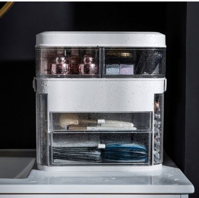 BRAND NEW Multi-Layer Jewelry Box With Mirror cosmetics organizer