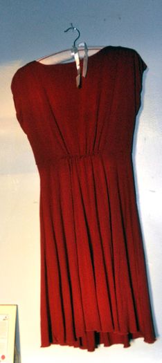 Red Dress, Max Studio, Sz L, Viscose, Knee-length