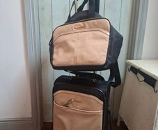 suitcase and travel bag