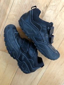 GEOX leather school shoes black size 31 or UK 12.5