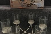 New in Box Metal 6 Candle Holder