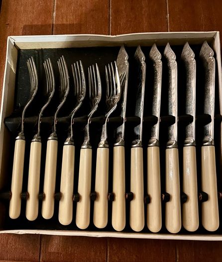 Vintage Firth Staybrite Cutlery Set- Fish Knives and Forks