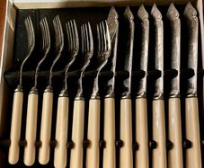 Vintage Firth Staybrite Cutlery Set- Fish Knives and Forks