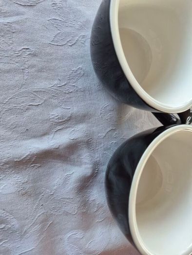 2 Barista-style ceramic cups