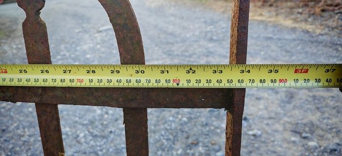 Wrought iron garden gate