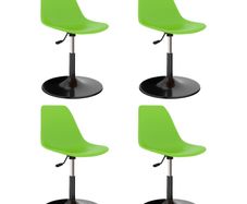 Swivel Dining Chairs 4 pcs Green PP