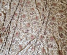 Vintage Francis Price Tapestry Jacquard Floral Curtains Very Large