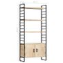 4-Tier Bookcase 80x30x180 cm Solid Mango Wood Image 9