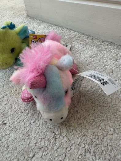 Russ Petooties Pets Rainbow Unicorn and Dragon Plush approx. 5 Please see photos