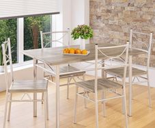 5-Piece Dining Set Table & 4 Chairs