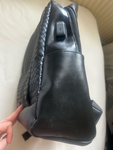 Vegan leather backpack/ laptop bag 33 cm x 28 cm